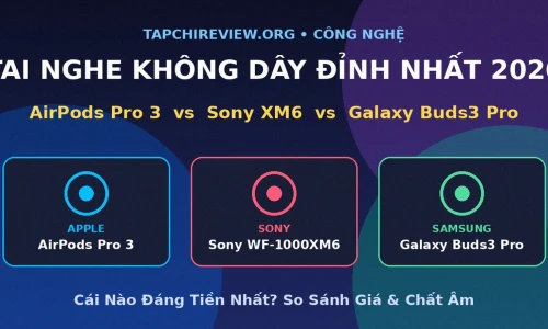 AirPods Pro 3 vs Sony WF-1000XM6 vs Galaxy Buds3 Pro: Tai Nghe Không Dây Nào Tốt Nhất 2026?