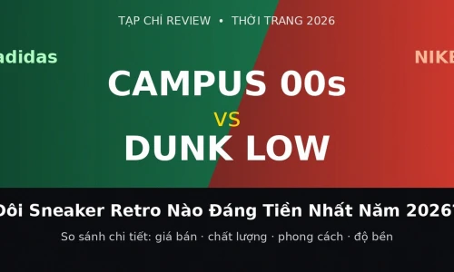 Adidas Campus 00s vs Nike Dunk Low: Đôi Sneaker Retro Nào Đáng Tiền Nhất Năm 2026?