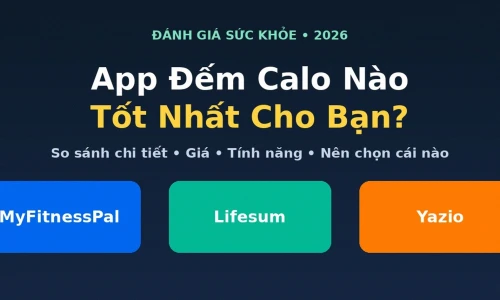 MyFitnessPal vs Lifesum vs Yazio: App Đếm Calo Nào Tốt Nhất Năm 2026?