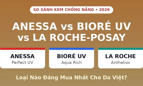 Anessa vs Bioré UV vs La Roche-Posay: Kem Chống Nắng Nào Tốt Nhất Năm 2026?