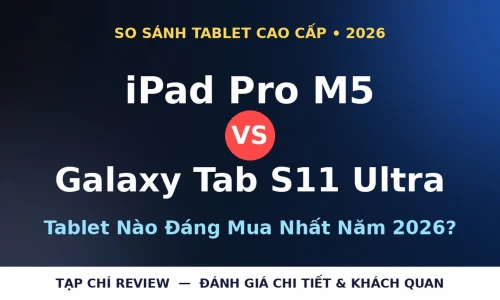 iPad Pro M5 vs Galaxy Tab S11 Ultra: Tablet Cao Cấp Nào Đáng Mua Nhất Năm 2026?