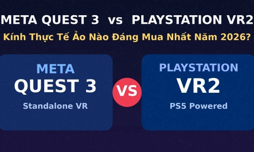 Meta Quest 3 vs PlayStation VR2: Kính Thực Tế Ảo Nào Đáng Mua Nhất Năm 2026?