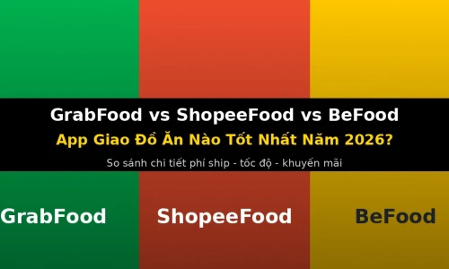 GrabFood vs ShopeeFood vs BeFood: App Giao Đồ Ăn Nào Tốt Nhất Năm 2026?