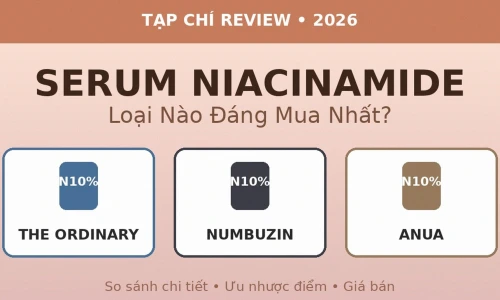 Serum Niacinamide 2026: The Ordinary vs Numbuzin vs Anua – Loại Nào Đáng Mua Nhất?
