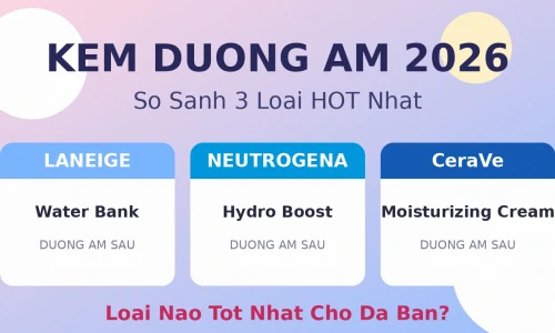 Kem Dưỡng Ẩm 2026: Laneige vs Neutrogena vs CeraVe – Loại Nào Tốt Nhất?