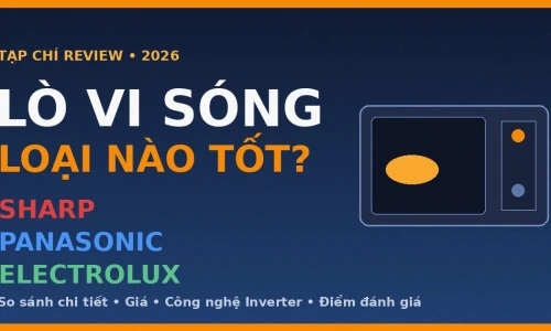 Lò Vi Sóng Loại Nào Tốt? Sharp vs Panasonic vs Electrolux 2026