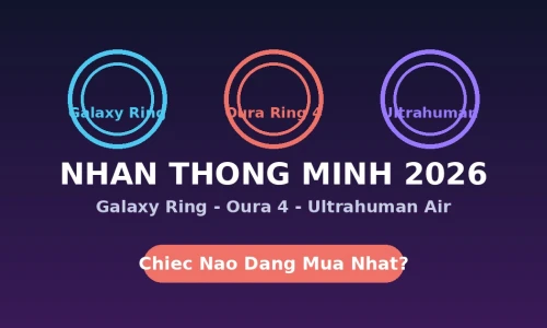 Galaxy Ring vs Oura Ring 4 vs Ultrahuman Ring Air: Nhẫn Thông Minh Nào Tốt Nhất 2026?