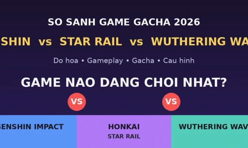Genshin Impact vs Honkai: Star Rail vs Wuthering Waves 2026: Game Gacha Nào Đáng Chơi Nhất?