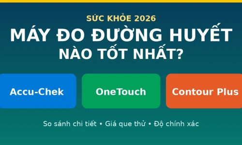 Accu-Chek vs OneTouch vs Contour Plus: Máy Đo Đường Huyết Nào Tốt Nhất Năm 2026?