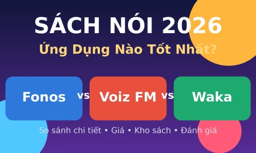Fonos vs Voiz FM vs Waka: App Sách Nói Nào Tốt Nhất Năm 2026?