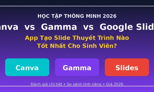 Canva vs Gamma vs Google Slides: App Tạo Slide Thuyết Trình Nào Tốt Nhất Cho Sinh Viên Năm 2026?