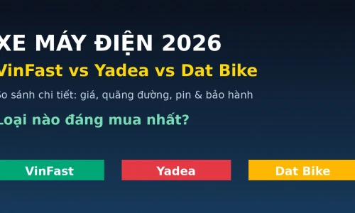 VinFast vs Yadea vs Dat Bike: Xe Máy Điện Nào Đáng Mua Nhất Năm 2026?