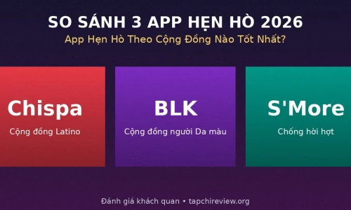 Chispa vs BLK vs S'More 2026: App Hẹn Hò Theo Cộng Đồng Nào Đáng Tải Nhất?