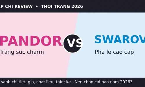 Pandora vs Swarovski: Thương Hiệu Trang Sức Nào Đáng Tiền Hơn Năm 2026?
