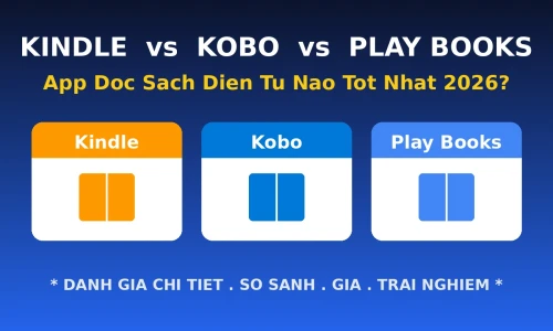Kindle vs Kobo vs Google Play Books 2026: App Đọc Sách Điện Tử Nào Tốt Nhất?