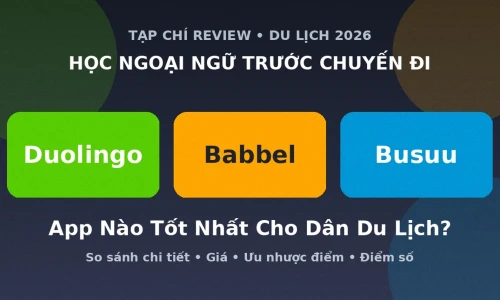 Duolingo vs Babbel vs Busuu: App Học Ngoại Ngữ Cho Dân Du Lịch Nào Tốt Nhất Năm 2026?