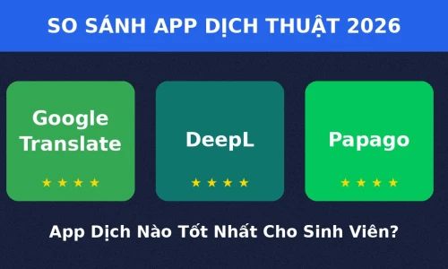 Google Translate vs DeepL vs Papago: App Dịch Thuật Nào Tốt Nhất Cho Sinh Viên Năm 2026?