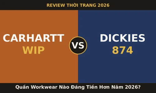 Carhartt WIP vs Dickies 874: Quần Workwear Nào Đáng Tiền Hơn Năm 2026?