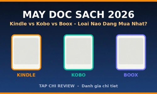 Kindle Paperwhite vs Kobo Clara Colour vs Boox Palma 2: Máy Đọc Sách Nào Đáng Mua Nhất 2026?