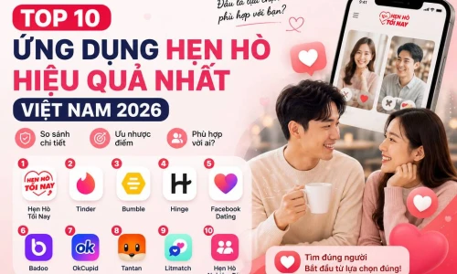 Top 10 ứng dụng hẹn hò hiệu quả nhất Việt Nam 2026: Đâu là lựa chọn phù hợp với bạn?